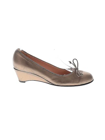 Pre-owned Anyi Lu Wedges In Brown