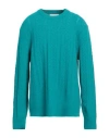 Anylovers Man Sweater Turquoise Size Xl Wool, Polyamide, Cashmere, Elastane