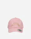 Anything Curved Logo Dad Hat In Pink