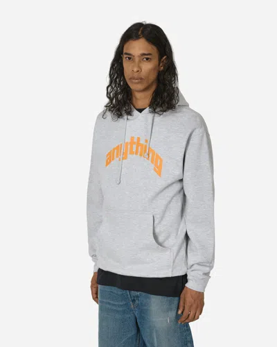 Anything Curved Logo Hoodie Heater In Grey