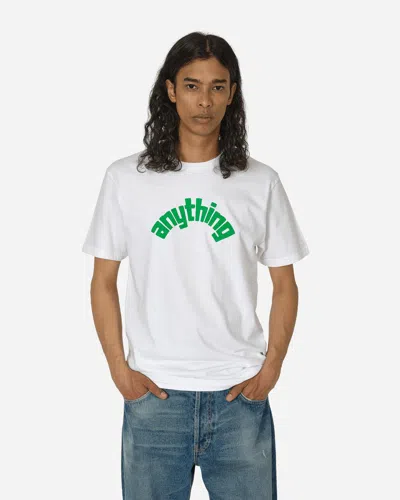 Anything Curved Logo T-shirt White / Green In Multicolor