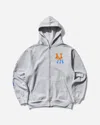 Anything Men S Subway Series Zip-up Hoodie Heather In Grey