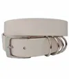 Anzell Women's Amber Multi Ring Belt In White In Gray
