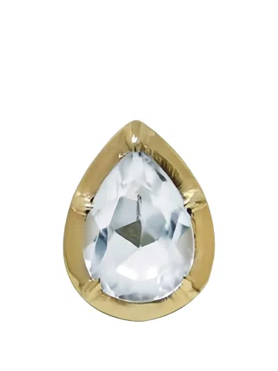 Anzie Blue Topaz Pear Earrings In Orange