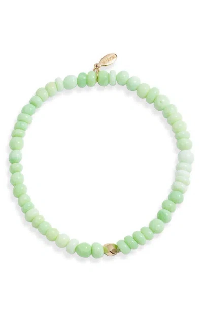 Anzie Boheme Beaded Opal Stretch Bracelet In Green