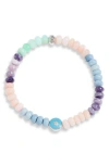 Anzie Boheme Beaded Opal Stretch Bracelet In Pink Multi