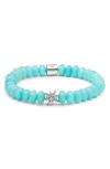 Anzie Boheme Bracelet In Silver/amazonite