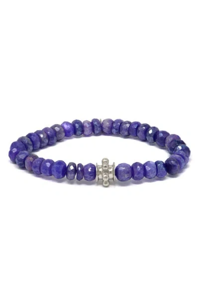 Anzie Bohème Faceted Mystic Purple Moonstone Bracelet