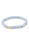 Anzie Boheme Lavender Opal Beaded Stretch Bracelet