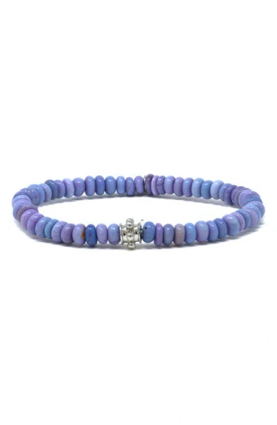 Anzie Bohème Lavender Opal Beaded Stretch Bracelet In Purple