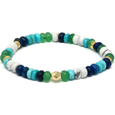 Anzie Bohème Multicolor Smooth Rondelle Stretch Bracelet
