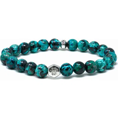 Anzie Bohème Smooth Chrysocolla Stretch Bracelet In Green