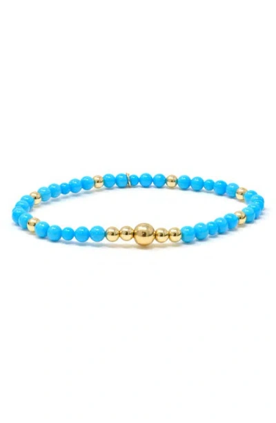 Anzie Boheme Turquoise Stretch Bracelet In Blue