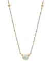 Anzie Women's Dew Drop 14k Yellow Gold & Birthstone Pendant Necklace In Aquamarine