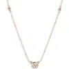 Anzie Bonheur Pendant Necklace In Yellow Gold/white