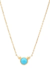 Anzie Bonheur Turquoise Pendant Necklace In Turquoise