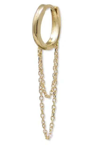 Anzie Classique Mini Chain Single Drop Earring In Gold
