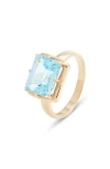 Anzie Cléo Daniela Blue Topaz Ring In Blue