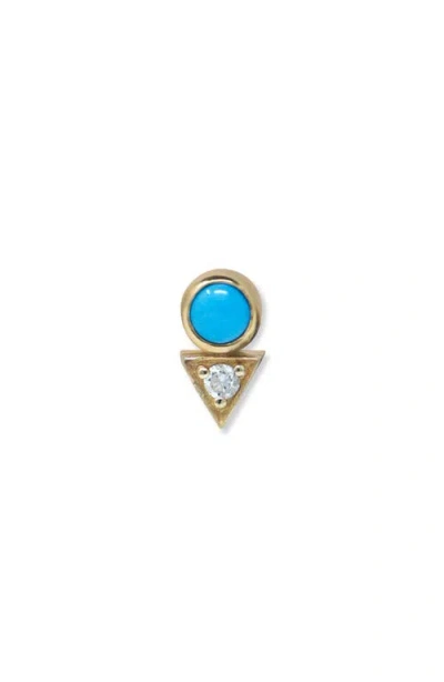 Anzie Cléo Deco Single Stud Earring