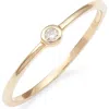 Anzie Cleo Diamond Round Stacking Ring In Gold/diamond