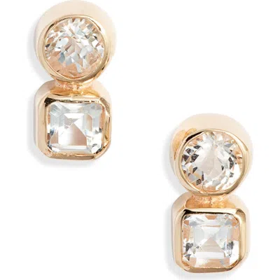 Anzie Cleo Jaeda Stud Earrings In Yellow Gold