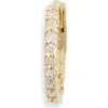 Anzie Cleo Mini Pavé Diamond Single Huggie Hoop Earring In 0.065 Ctw Yellow Gold/diamond