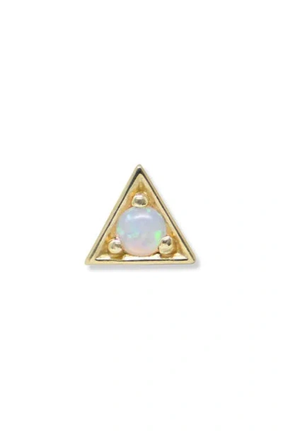 Anzie Cleo Single Triangle Stud Earring In Gold