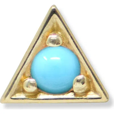 Anzie Cléo Turquoise Triangle Stud Earring