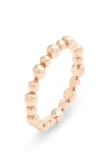 Anzie Dew Drop Band Ring In Rose Gold