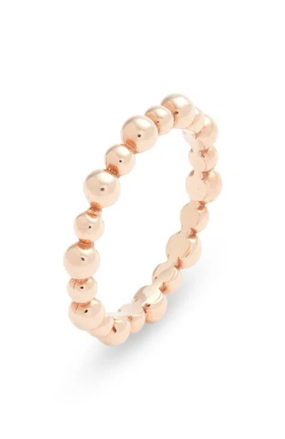 Anzie Dew Drop Band Ring In Rose Gold