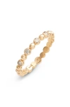 Anzie Women's Dew Drop 14k Yellow Gold & 0.15 Tcw Diamond Band Ring In Gold/diamond