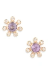 Anzie Dew Drop Étoile Semiprecious Stone & Diamond Stud Earrings In Pink