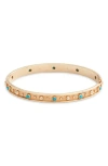 Anzie Dew Drop Méditerranée Bangle Bracelet In Turquoise