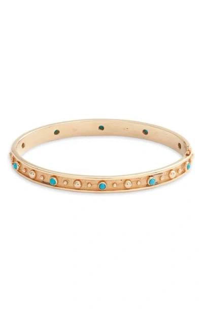 Anzie Dew Drop Méditerranée Bangle Bracelet In Turquoise/ Aqua