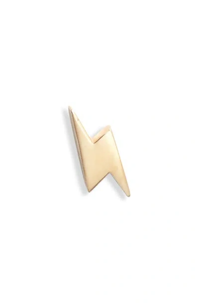 Anzie Icon Lightning Single Stud Earring In Gold