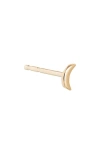 Anzie Jac+jo Moon Single Stud Earring In Gold