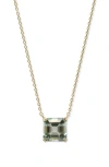Anzie Jac + Jo Harper Amethyst Pendant Necklace In Green