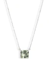 Anzie Jac + Jo Harper Stone Pendant Necklace In Light Green