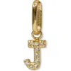 Anzie Love Letter Pavé Diamond Charm In Gold