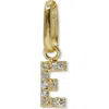 Anzie Love Letter Pavé Diamond Charm In Gold