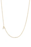 Anzie Women's Love Letter Initial 14k Yellow Gold & 0.05 Tcw Diamond Necklace In Gold