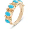 Anzie Mediterranean Moonstone Ring In Turquoise