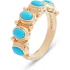 Anzie Mediterranean Moonstone Ring In Turquoise/aqua