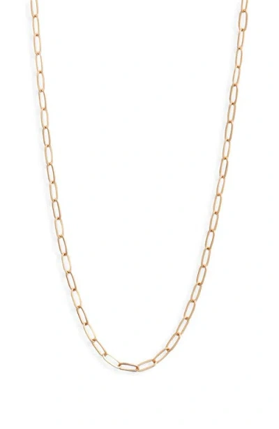 Anzie Medium Paper Clip Chain Necklace In Gold