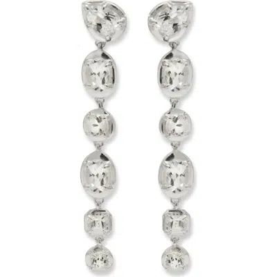 Anzie Melia Kate Linear Drop Earrings In Metallic