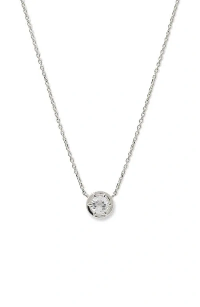 Anzie Melia Kate Topaz Pendant Necklace In White