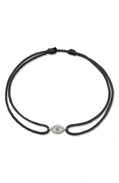 Anzie Mini Pendant Bracelet In Black