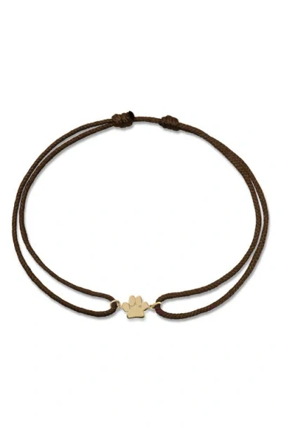 Anzie Mini Pendant Bracelet In Brown