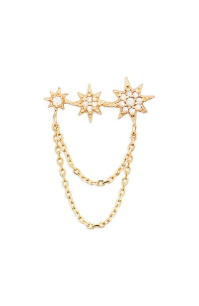 Anzie Morgan North Star Drop Earrings In Gold