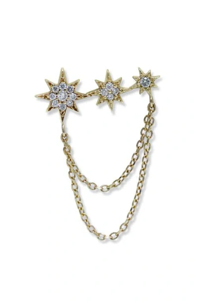 Anzie Morgan North Star Drop Earrings In Gold